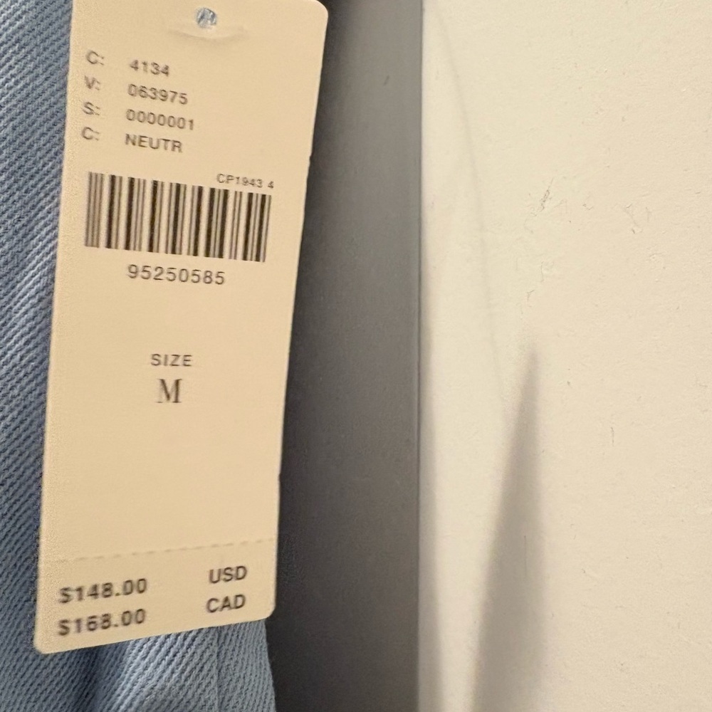 NWT Anthropologie Pilcro Light Blue Sleeveless Button-Up Jumpsuit - Picture 3 of 7